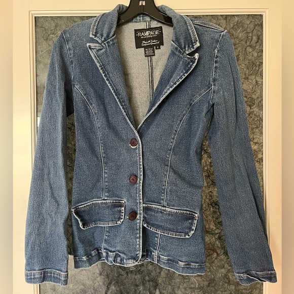 Rampage Jackets & Blazers - Rampage denim blazer (S) vintage Y2K